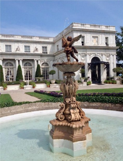 170802 - Stork Fountain at Rosecliff - Mike Parker